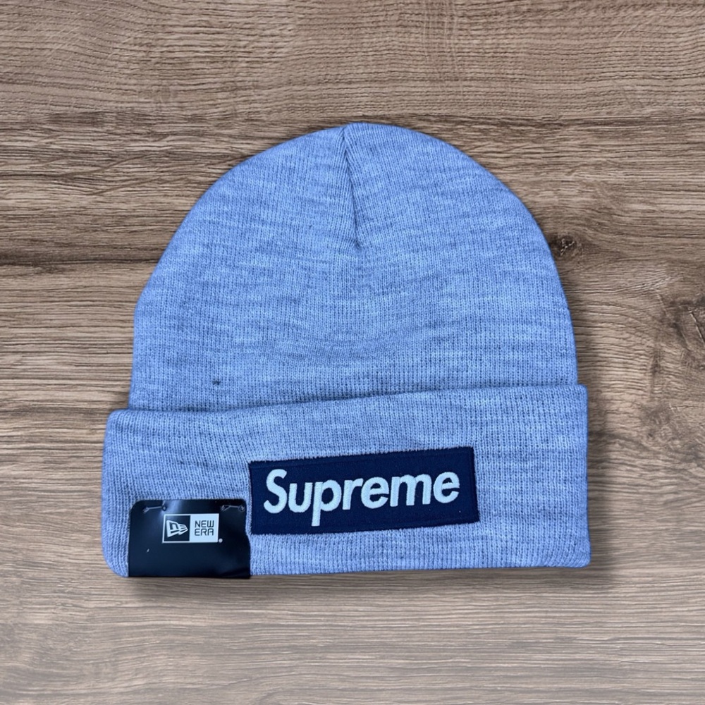 Supreme New Era Gray Beanie